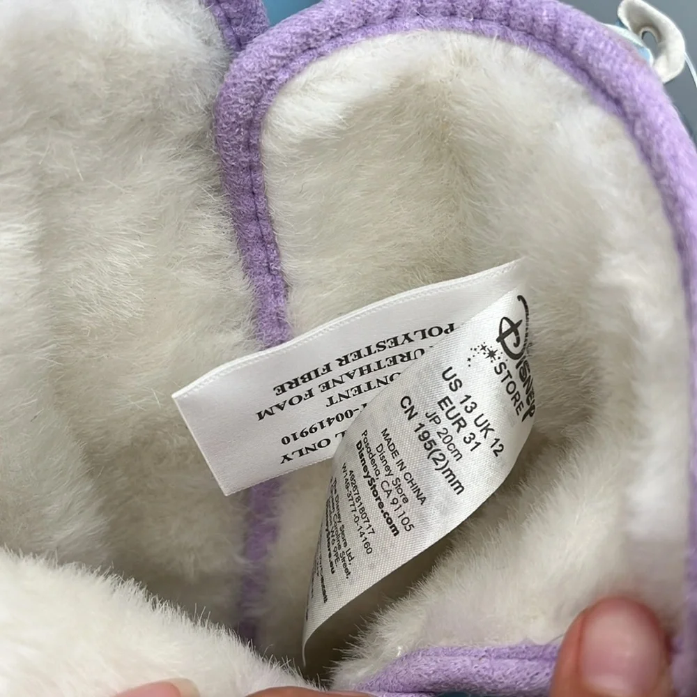Disney Store Frozen‎ Anna & Elsa Winter Boots Faux Leather & Fur Lining Size 13